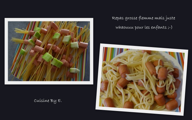 Spaghettis rigolottes 